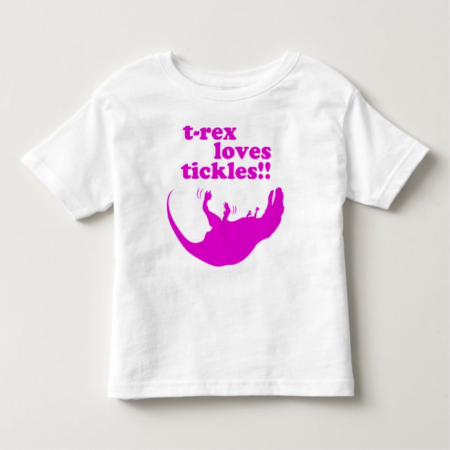 T-shirt Pour Les Tous Petits Chatouillements d'amours de T-Rex ! (Devant)