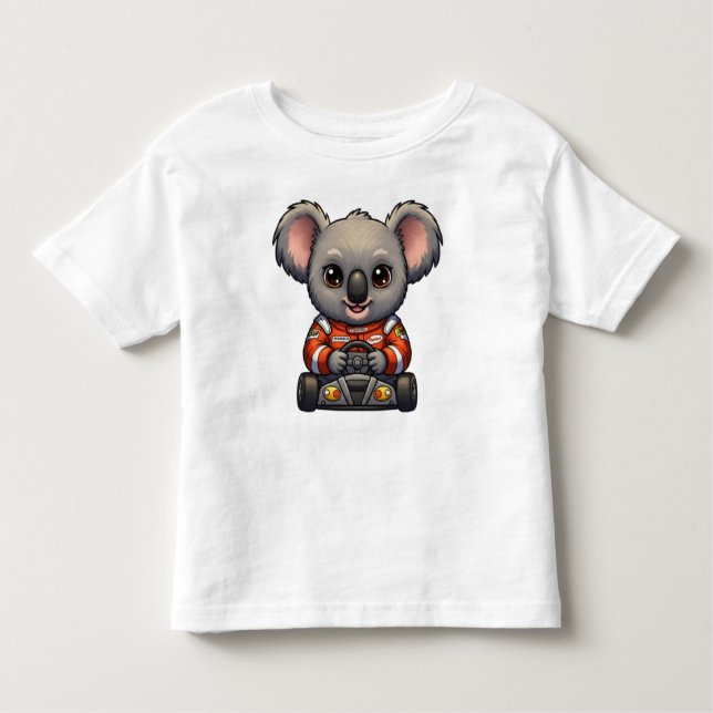 T-shirt Pour Les Tous Petits Chauffeur de voiture de course Kala Baby Cute (Devant)