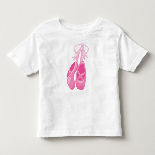 T-shirt Pour Les Tous Petits Chaussures De Ballet, Chaussons De Ballet, Danse D (Devant)