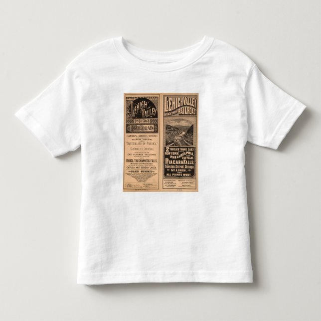 T-shirt Pour Les Tous Petits Chemin de fer de vallée de Lehigh (Devant)