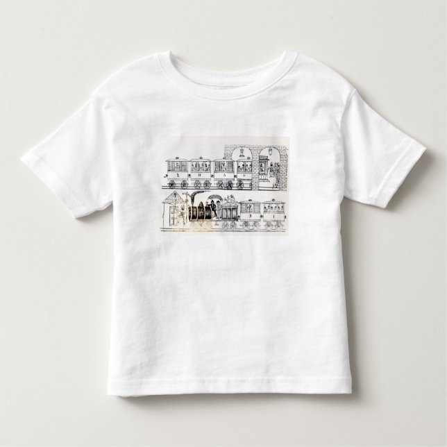 T-shirt Pour Les Tous Petits Chemin de fer indien (Devant)