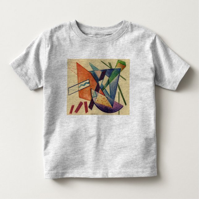 T-shirt Pour Les Tous Petits Chemise Abstraite pour bébé (Devant)