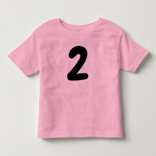 T-shirt Pour Les Tous Petits Chemise AGE 2 ENFANT 2ème ANNIVERSAIRE