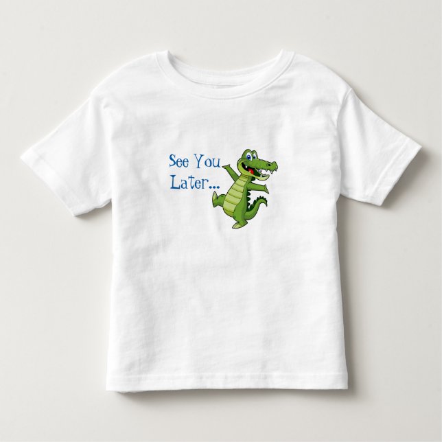 T-shirt Pour Les Tous Petits Chemise Alligator Enfants Enfants (Devant)