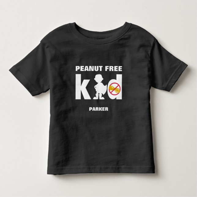 T-shirt Pour Les Tous Petits Chemise anti-allergie alimentaire Super Boy sans a (Devant)
