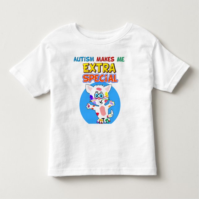 T-shirt Pour Les Tous Petits Chemise autiste de chaton (Devant)