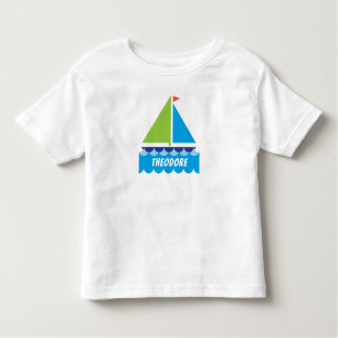 T-shirt Pour Les Tous Petits Chemise Bébé de voilier Personnaliser