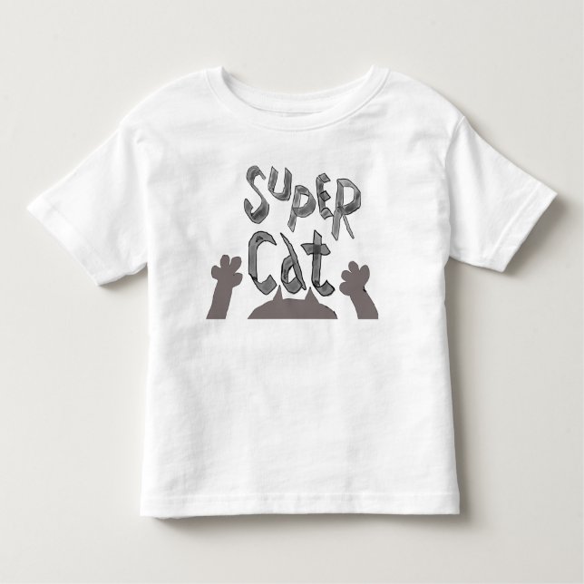 T-shirt Pour Les Tous Petits Chemise bébé Super Cat (Devant)