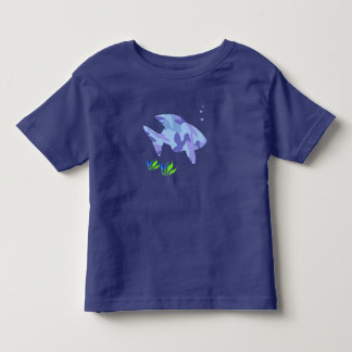 T-shirt Pour Les Tous Petits Chemise Bleue Poisson Toddler