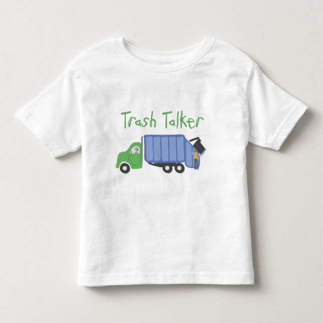 T-shirt Pour Les Tous Petits Chemise camion à ordures (Devant)