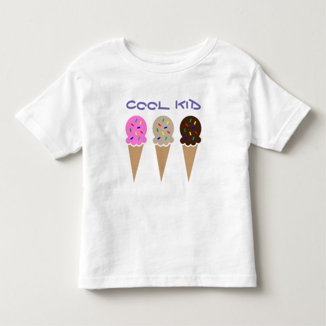 T-shirt Pour Les Tous Petits Chemise cool à glace pour enfant (Devant)