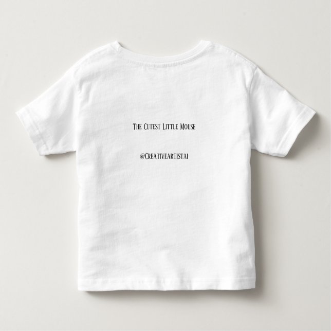 T-shirt Pour Les Tous Petits Chemise Cutest Little Toddler (Dos)