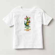 Chemise d'anniversaire de Dinosaur mignonne pour 4