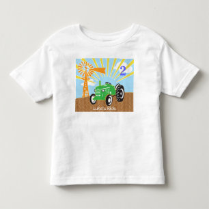 T-shirt Pour Les Tous Petits Chemise d'anniversaire du tracteur