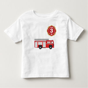 T-shirt Pour Les Tous Petits Chemise d'anniversaire - pompe à incendie
