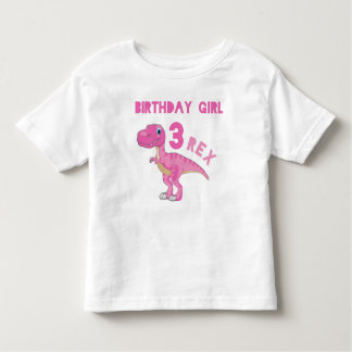 T-shirt Pour Les Tous Petits chemise d'anniversaire trois rex