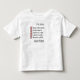 T-shirt Pour Les Tous Petits Chemise d'annonce Grande Sœur