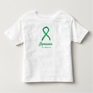 T-shirt Pour Les Tous Petits Chemise d'art personnalisée Depression Sensibilisa
