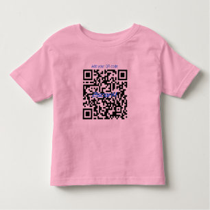 T-shirt Pour Les Tous Petits Chemise de base avec votre code de QR