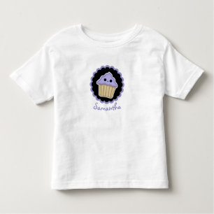 T-shirt Pour Les Tous Petits Chemise de bébé Kawaii Cupcake violet
