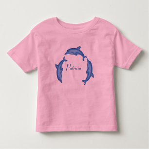 T-shirt Pour Les Tous Petits Chemise de cercle de dauphin