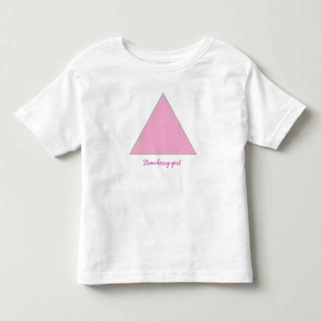 T-shirt Pour Les Tous Petits Chemise de fille à la fraise (Devant)