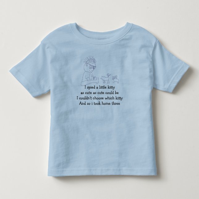 T-shirt Pour Les Tous Petits chemise de fille kitty (Devant)