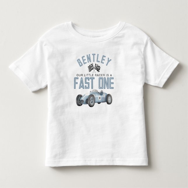 T-shirt Pour Les Tous Petits Chemise de garçon d'anniversaire une voiture de co (Devant)
