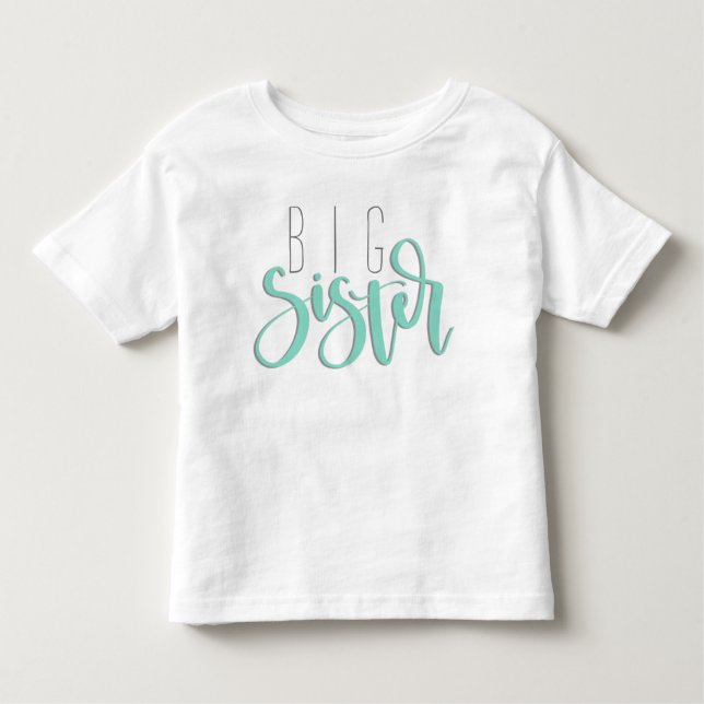 T-shirt Pour Les Tous Petits Chemise de grande soeur (Devant)