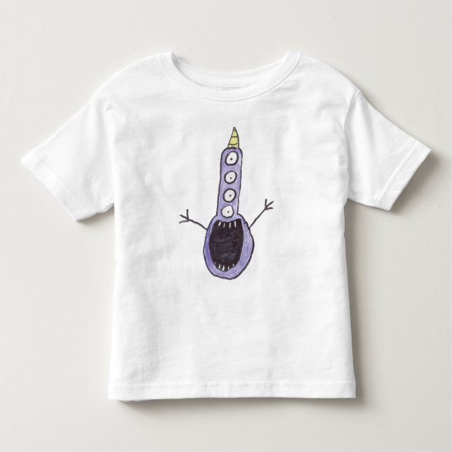 T-shirt Pour Les Tous Petits Chemise de monstre d'enfant en bas âge (Devant)
