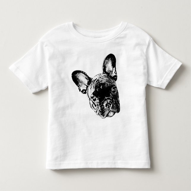 T-shirt Pour Les Tous Petits Chemise de nourrisson de bouledogue français (Devant)