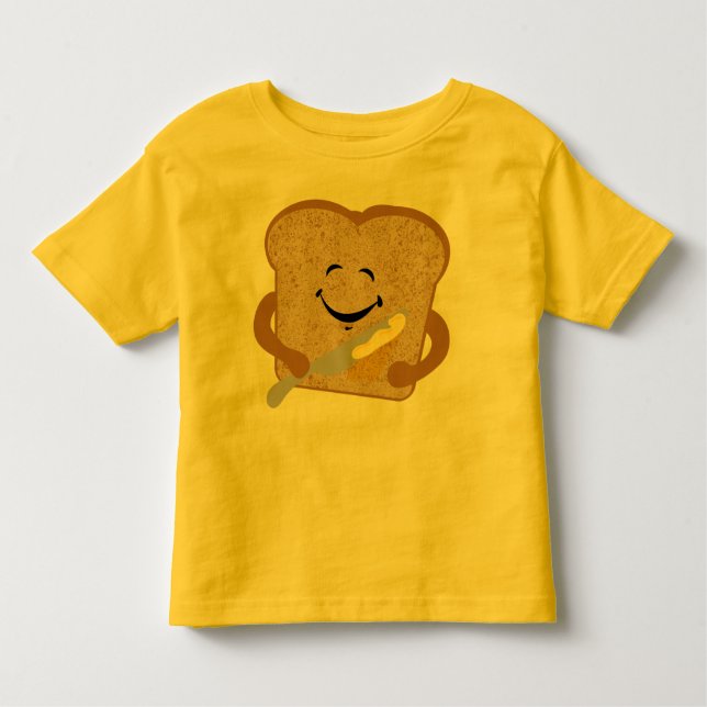 T-shirt Pour Les Tous Petits Chemise de pain grillé et de beurre (Devant)