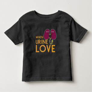 T-shirt Pour Les Tous Petits Chemise de rein quand humour de rein d'amour