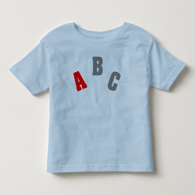 T-shirt Pour Les Tous Petits Chemise de rouge d'ABC (Devant)