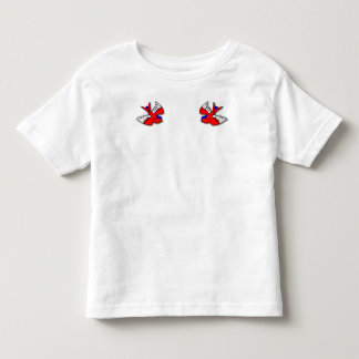 T-shirt Pour Les Tous Petits Chemise de tatouage d'hirondelle d'enfant en bas