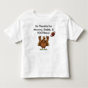 T-shirt Pour Les Tous Petits Chemise de thanksgiving du football pour des