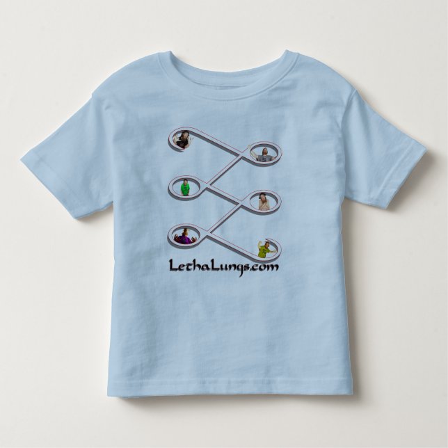 T-shirt Pour Les Tous Petits Chemise de Todler de poumons de Letha (Devant)