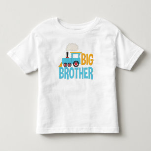 T-shirt Pour Les Tous Petits Chemise de train Big Brother jolie bleu faire-part