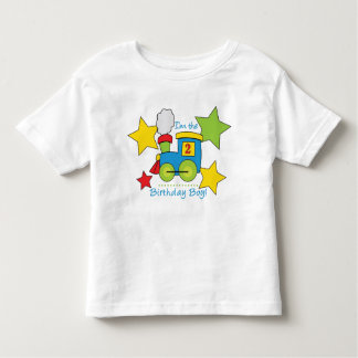 T-shirt Pour Les Tous Petits Chemise de train Boy 2e anniversaire