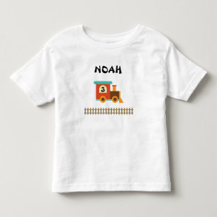 T-shirt Pour Les Tous Petits Chemise de train d'anniversaire Little Kid