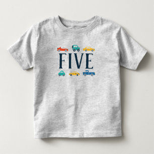 T-shirt Pour Les Tous Petits Chemise de transport cinquième anniversaire