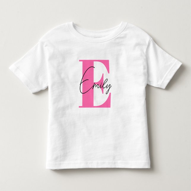 T-shirt Pour Les Tous Petits Chemise d'école pour fille, chemise personnalisée  (Devant)