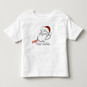 T-shirt Pour Les Tous Petits Chemise démodée de Noël de famille d'amusement