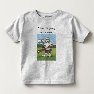 T-shirt Pour Les Tous Petits Chemise d'enfant en bas âge de lacrosse