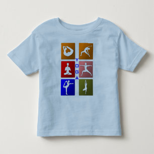 T-shirt Pour Les Tous Petits Chemise d'enfant en bas âge de yoga