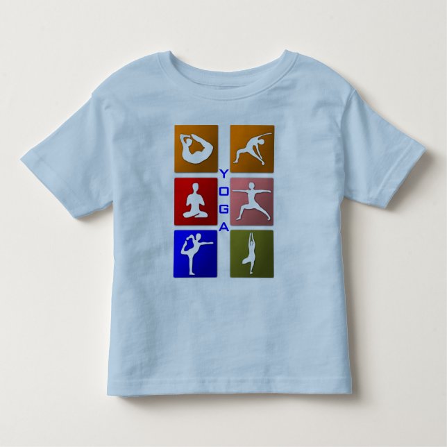 T-shirt Pour Les Tous Petits Chemise d'enfant en bas âge de yoga (Devant)