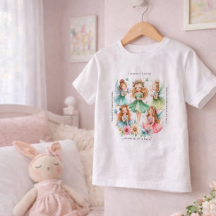 T-shirt Pour Les Tous Petits Chemise graphique pour enfants avec jardin de fées