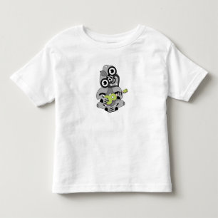 T-shirt Pour Les Tous Petits Chemise Grey Hei Tiki verte Ukulele
