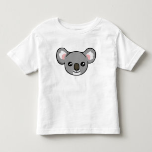 T-shirt Pour Les Tous Petits Chemise grise heureuse mignonne d'enfant en bas
