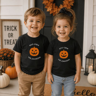 T-shirt Pour Les Tous Petits Chemise Halloween personnalisée pour enfants – Équ